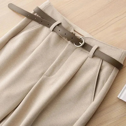 Millie High-Waisted Pleated Trousers