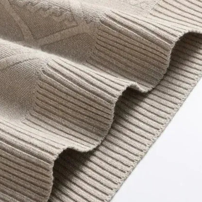 Marvin Sweater – Diamond Knit Cotton Wool Crewneck