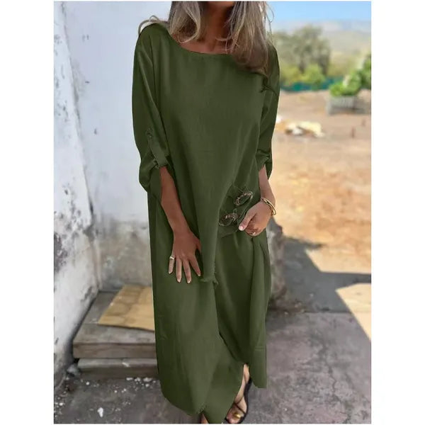 Refined Two-Piece Coordinated Set – Structured & Breathable