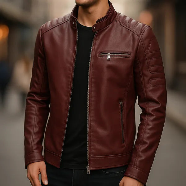 Arctis Premium Leather Zipper Jacket