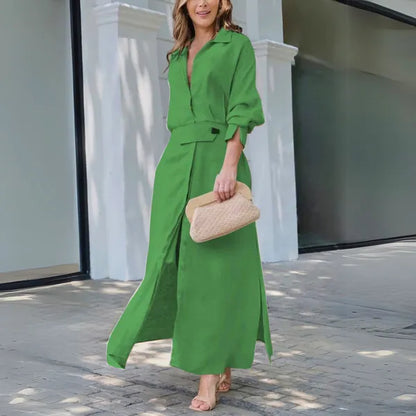 Celeste Maxi Dress – Flowy V-Neck Women's Maxi