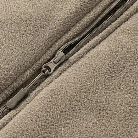 Revan Hoodie – Cashmere Blend High-Pile Fleece Zip-Up