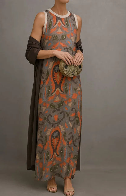 Ravenna Long Dress & Coat Matching Set