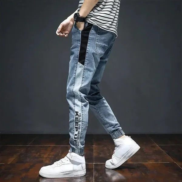Grezzo Denim Joggers – Rugged Washed Denim Comfort