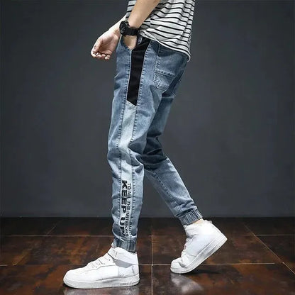 Grezzo Denim Joggers – Rugged Washed Denim Comfort
