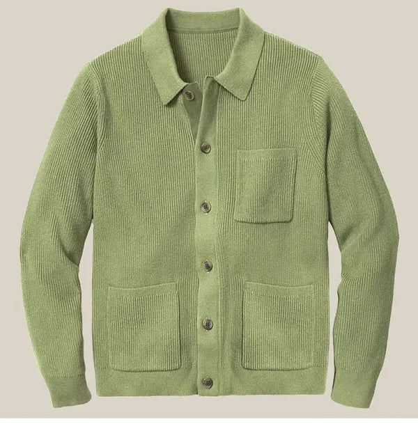 Loom Cardigan – Wool-Blend Knit for Easy Layering