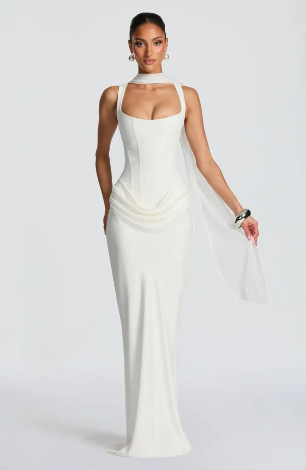 Nelya Dress – Corset Bodice & Pleated Lyocell Skirt
