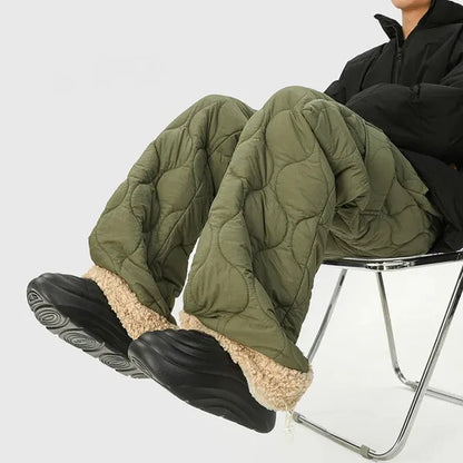 Felita Quilted Wide-Leg Pants – Fleece-Lined & Cozy