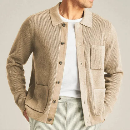 Loom Cardigan – Wool-Blend Knit for Easy Layering