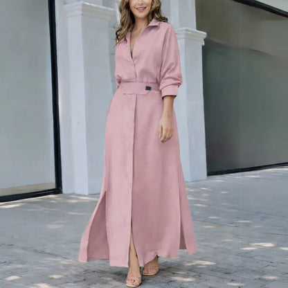 Celeste Maxi Dress – Flowy V-Neck Women's Maxi