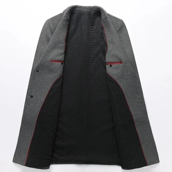 Men's Wool Blend Overcoat – Tailored & Warm