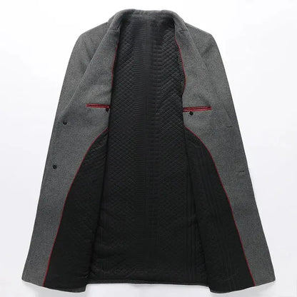 Men's Wool Blend Overcoat – Tailored & Warm
