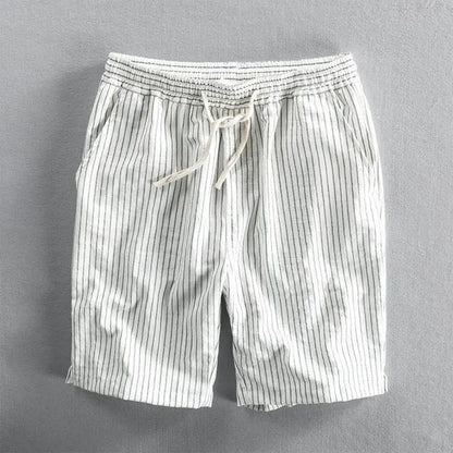 Men's Pinstripe Cotton Casual Summer Shorts