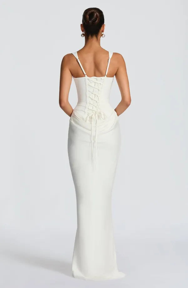Nelya Dress – Corset Bodice & Pleated Lyocell Skirt