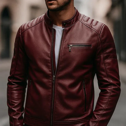 Arctis Premium Leather Zipper Jacket