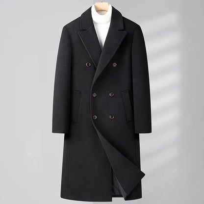 Men's Cashmere Overcoat – Double-Breasted Luxury Coat
