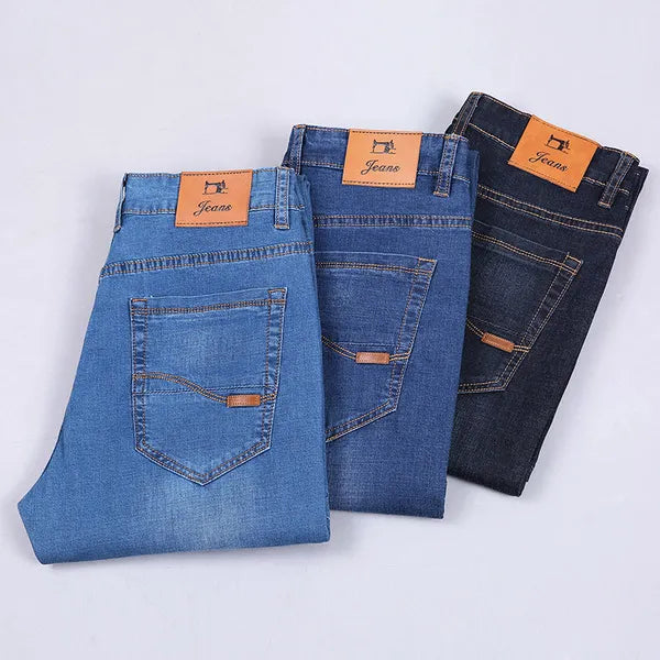 Noir Denim Jeans – Stretch Slim Fit, Sleek Dark Finish