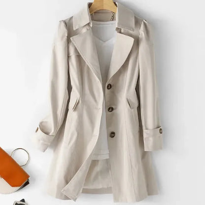 Bella Trench Coat – Water-Resistant & Tailored