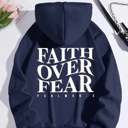 Faith Over Fear Hoodie – Psalm 56:3 Christian Sweatshirt