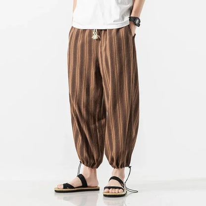 Ichita Harem Pants – Cotton-Linen Streetwear Bottoms