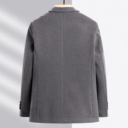 Genoa Wool Coat – Tailored 100% Wool Overcoat