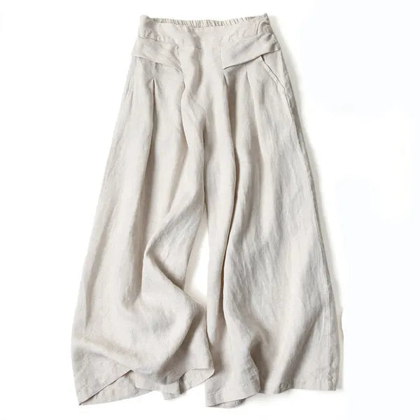 Calça Bellamy Cintura Alta Perna Larga - Conforto Premium