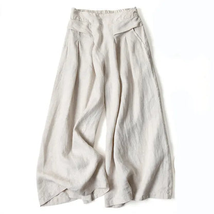 Calça Bellamy Cintura Alta Perna Larga - Conforto Premium
