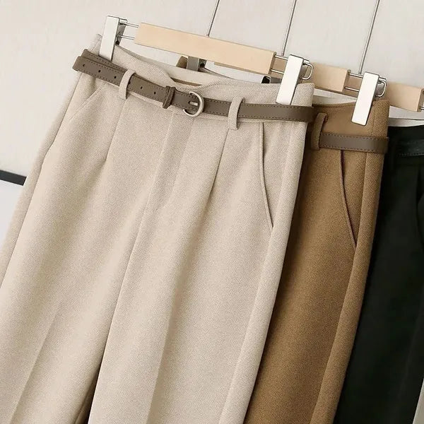 Millie High-Waisted Pleated Trousers