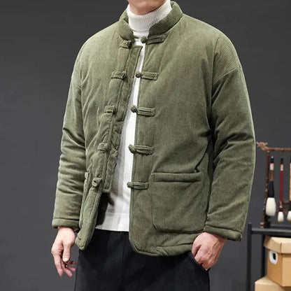 Kai Corduroy Jacket – Tang Suit-Inspired Winter Coat