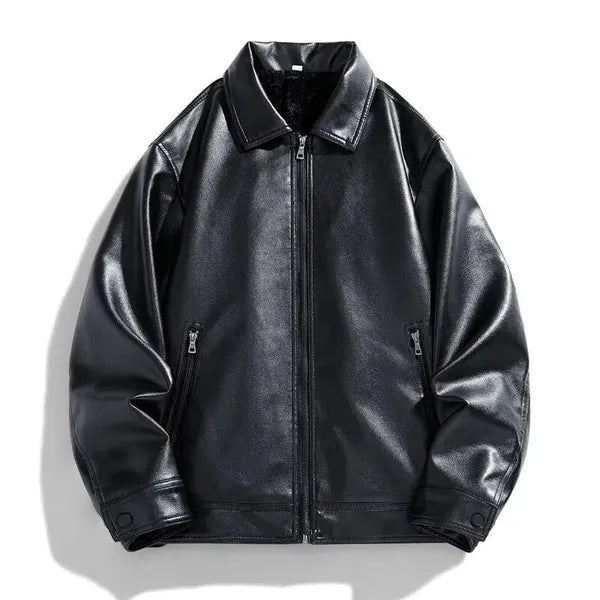Khaver Vegan Leather Moto Jacket
