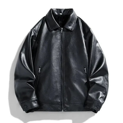 Khaver Vegan Leather Moto Jacket