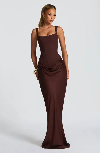 Nelya Dress – Corset Bodice & Pleated Lyocell Skirt