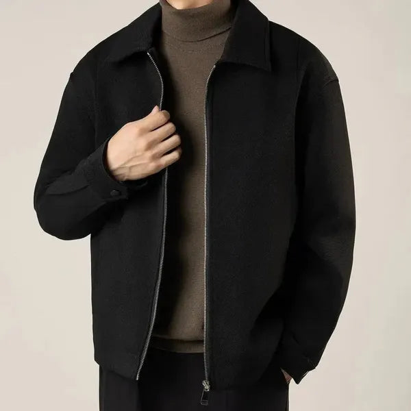 Camvic Jacket – Slim Fit Zip-Up with Turn-Down Collar