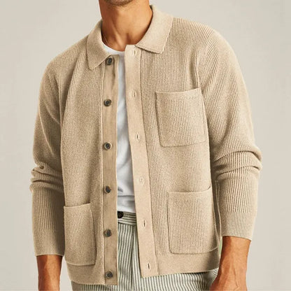 Loom Cardigan – Wool-Blend Knit for Easy Layering