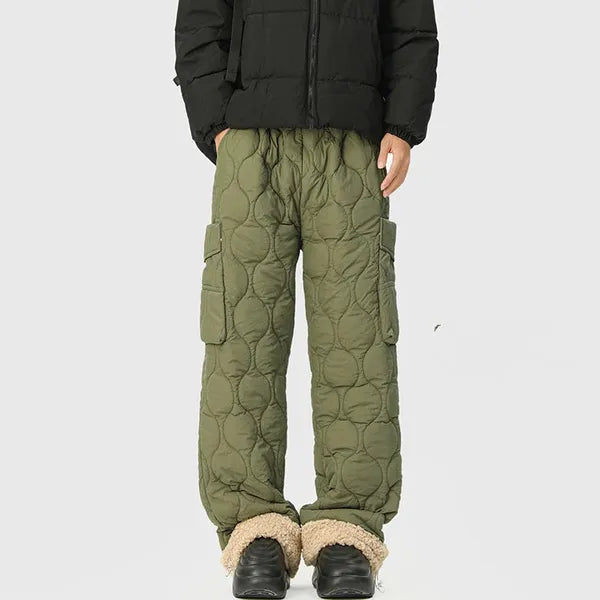 Felita Quilted Wide-Leg Pants – Fleece-Lined & Cozy