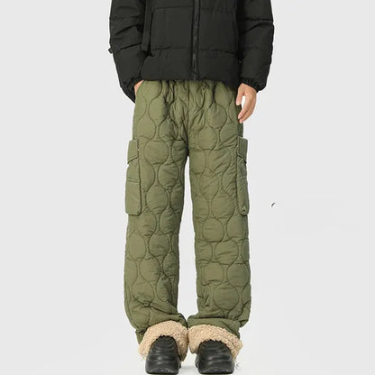 Felita Quilted Wide-Leg Pants – Fleece-Lined & Cozy
