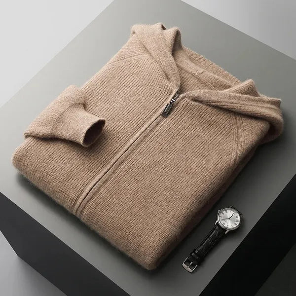 Belwood Cashmere Hoodie – Pure Cashmere Zip-Up
