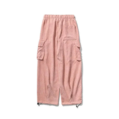 Veluto Corduroy Joggers – Loose Fit with Cargo Pockets