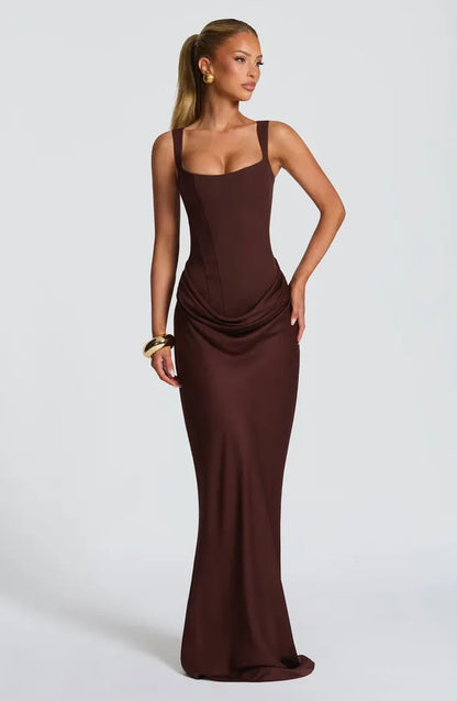 Nelya Dress – Corset Bodice & Pleated Lyocell Skirt
