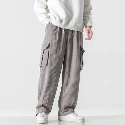 Veluto Corduroy Joggers – Loose Fit with Cargo Pockets