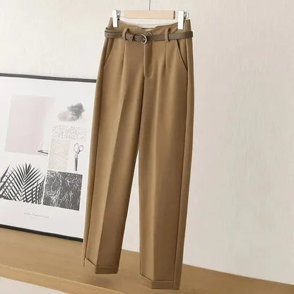Millie High-Waisted Pleated Trousers