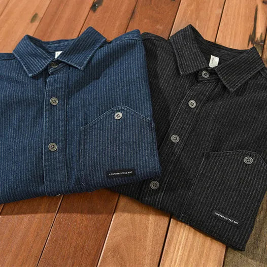 Brano Striped Denim Jacket – Spring Layering Essential