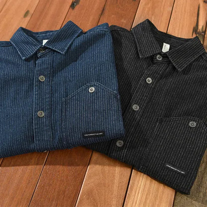 Brano Striped Denim Jacket – Spring Layering Essential