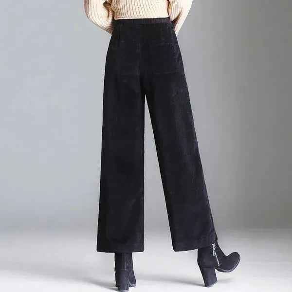 Rachael High-Waisted Corduroy Flare Pants