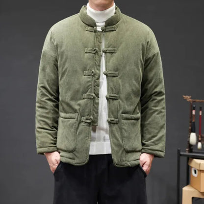 Kai Corduroy Jacket – Tang Suit-Inspired Winter Coat