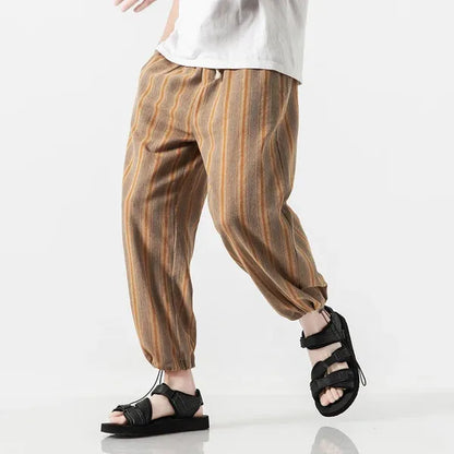 Ichita Harem Pants – Cotton-Linen Streetwear Bottoms