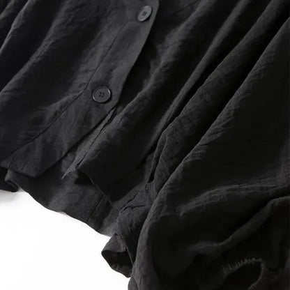 Romana Blouse – Chiffon Top with Blouson Sleeves