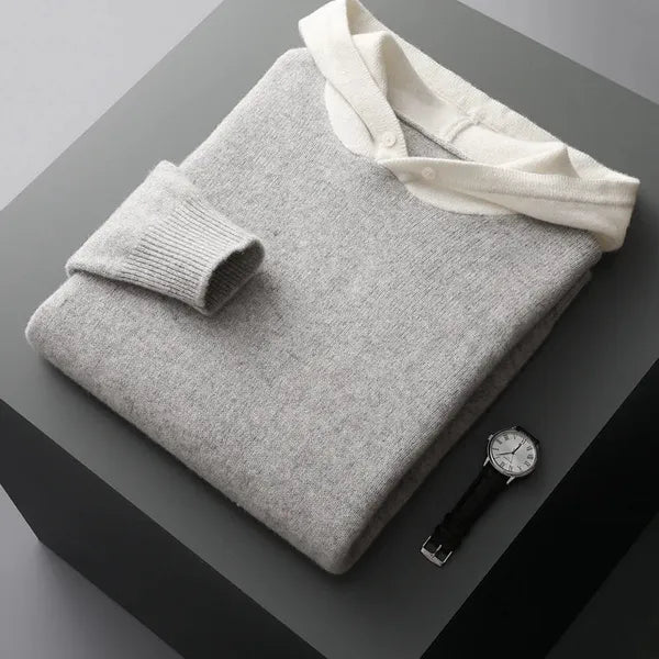 Zenith 100% Pure Cashmere Hoodie – Relaxed Fit
