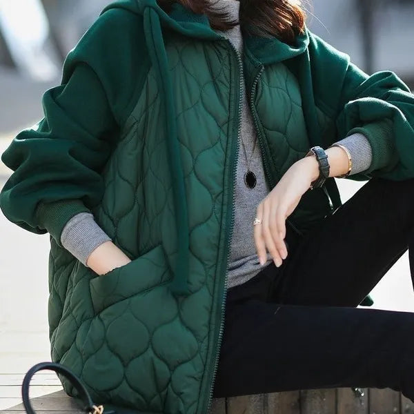 Edena Quilted Jacket – Insulated with Fleece Sleeves