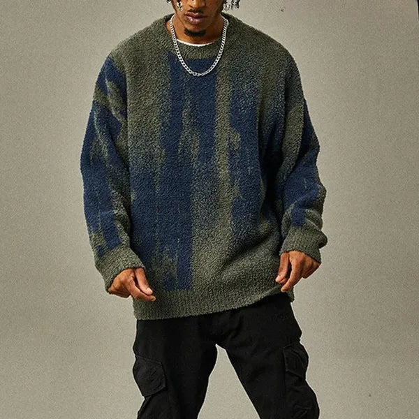 Amric Abstract Cotton Blend Sweater